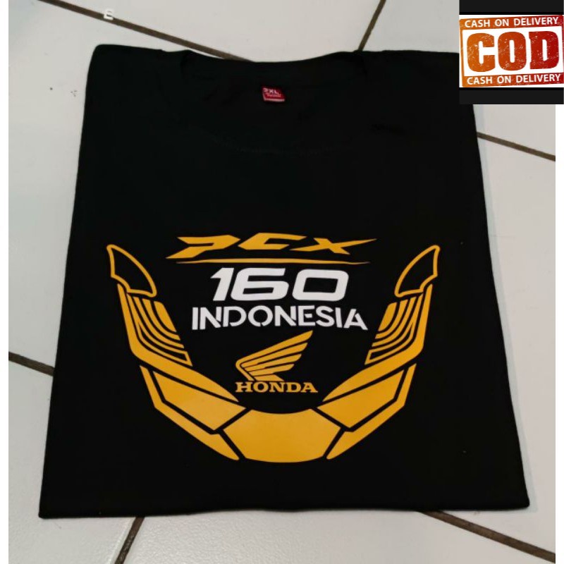 (COD) KAOS HONDA PCX 160 INDONESIA / TSHIRT BAJU PRIA TERLARIS