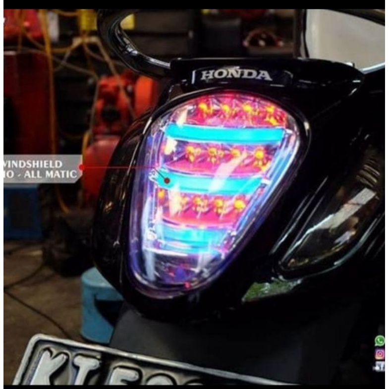 Lampu Stop Scoopy Fi LED Lampu Belakang Scoopy Fi Stoplamp LED Scoopy