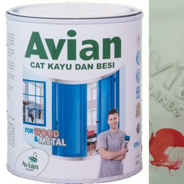 

Cat Avian MERAH Vermillion Kayu dan Besi 1 Kg Cat Minyak Thinner