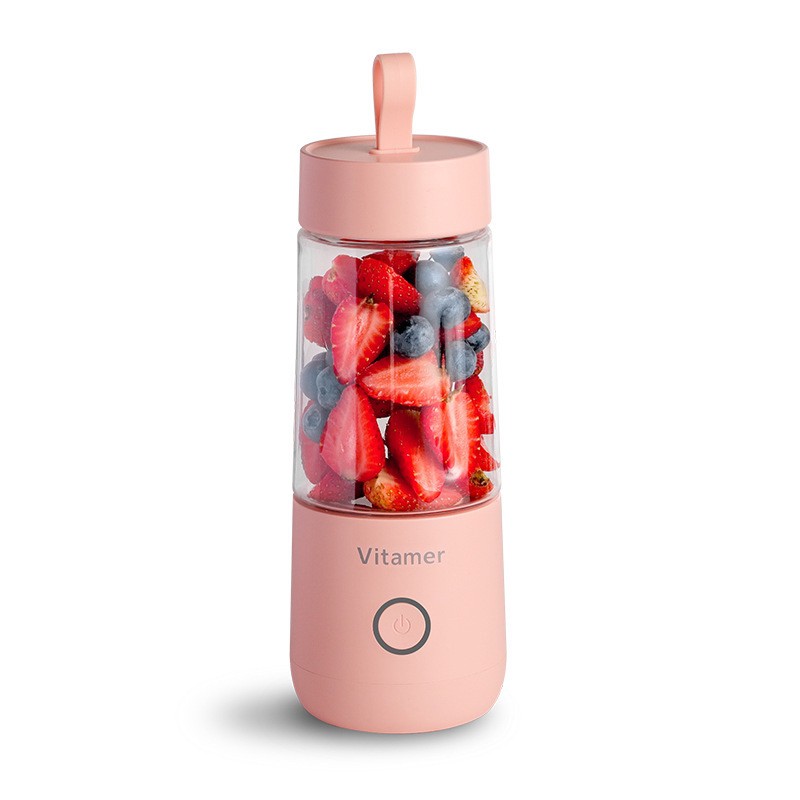 VITAMER BLENDER PORTABLE PREMIUM 500ML Blender Juice mini USB 4 mata FREE DUS+BUBLE PACKING