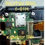 Konektor Sim Card Fujitsu f02g f01h Sim Card Reader Connector Nano Sim 1 pcs