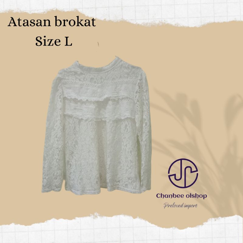 atasan brokat minus brokat