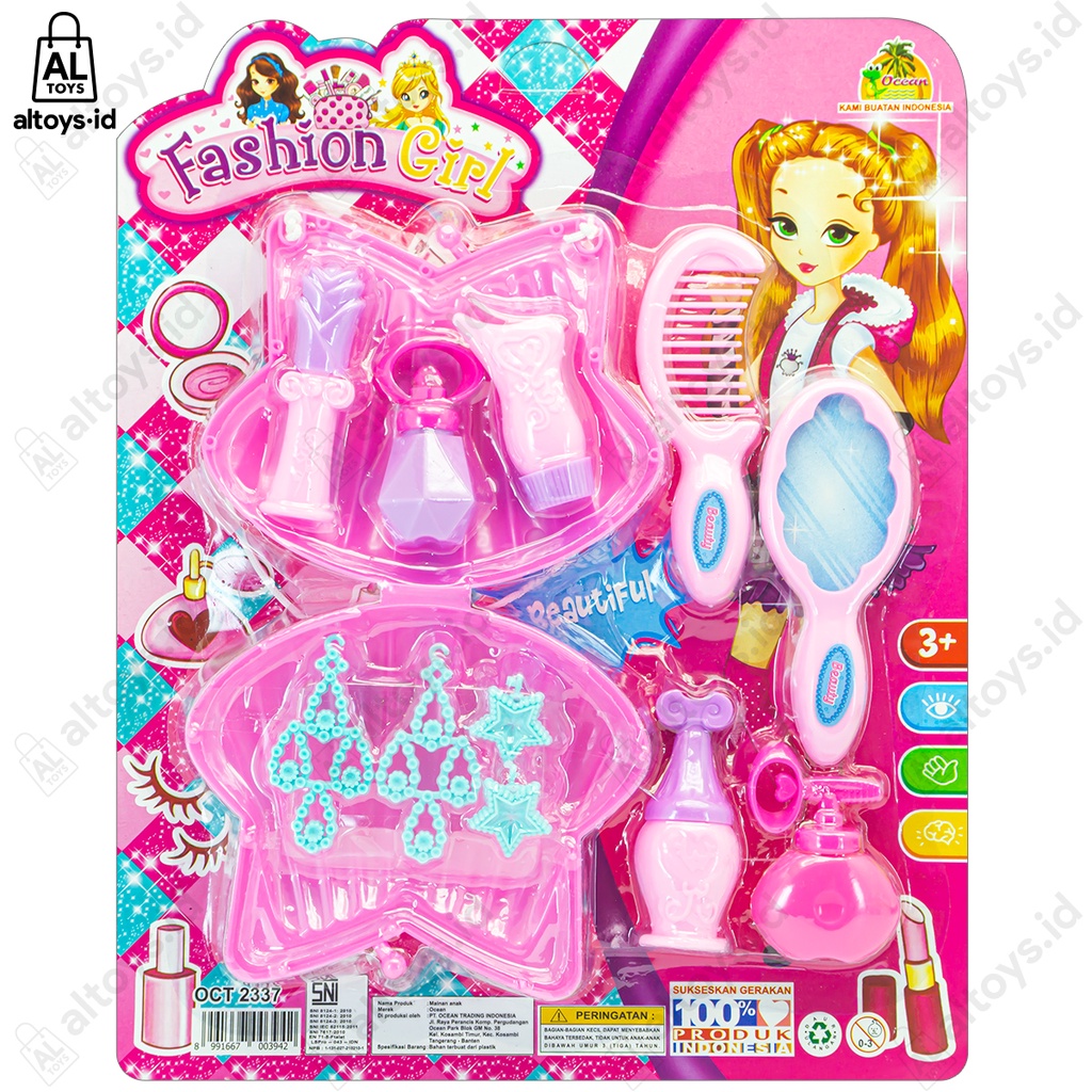 Mainan Anak Perempuan Makeup Beauty Salon Set OCT2337 Make Up Dandan Princess