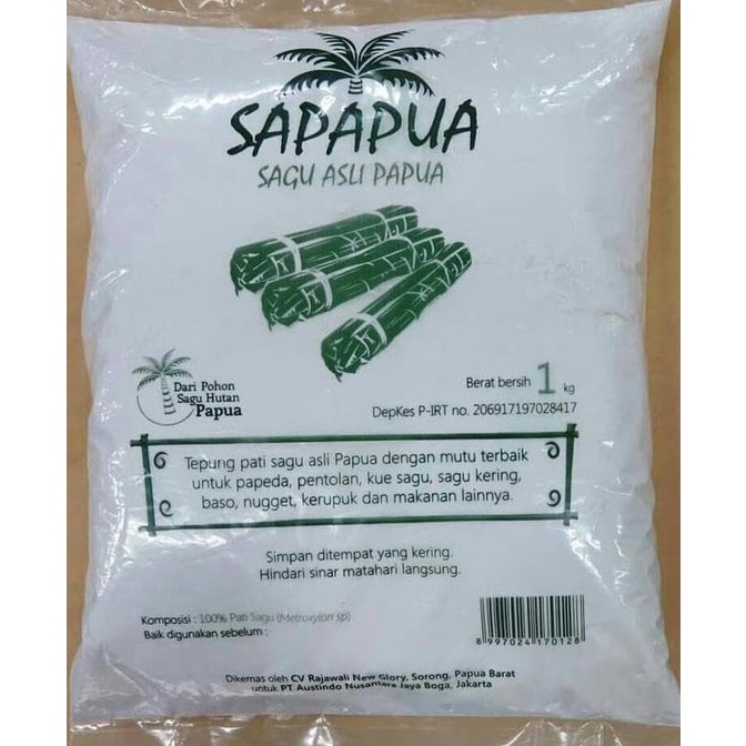 

Promo Awal tahun TERMURAH Sapapua (Tepung Sagu dari Papua) 1000 gram Promo Awal tahun