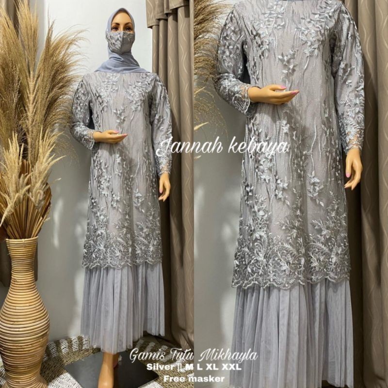 KEBAYA REAL PICT/BISA COD/GAMIS TUTU MIKAYLA/BY JANNAH