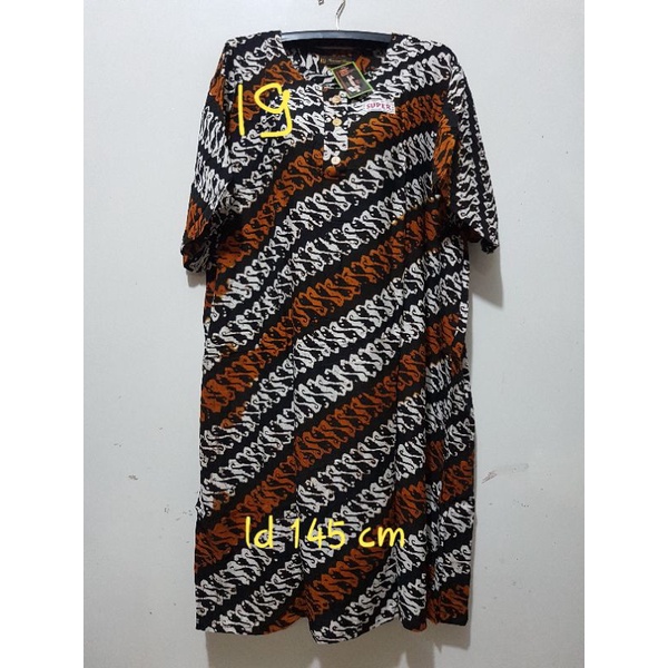 YULI - DASTER L5 REMEK LD 140 - 150 CM PB 110 CM BATIK KENCANA UNGU LABEL HITAM KUH-no 19