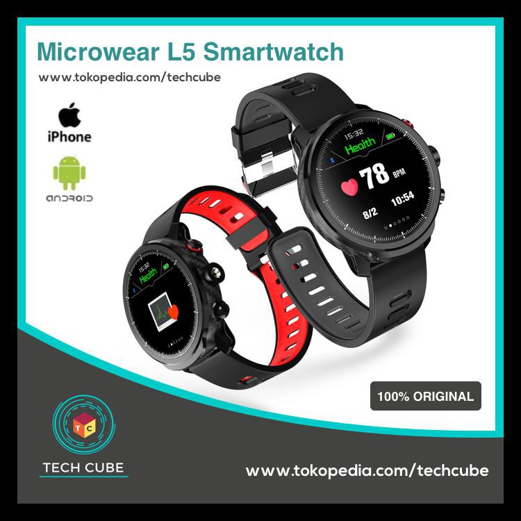 MICROWEAR L5 SMARTWATCH WATERPROOF HEART RATE ALT MICROWEAR X2 PLUS - MERAH KODE 632