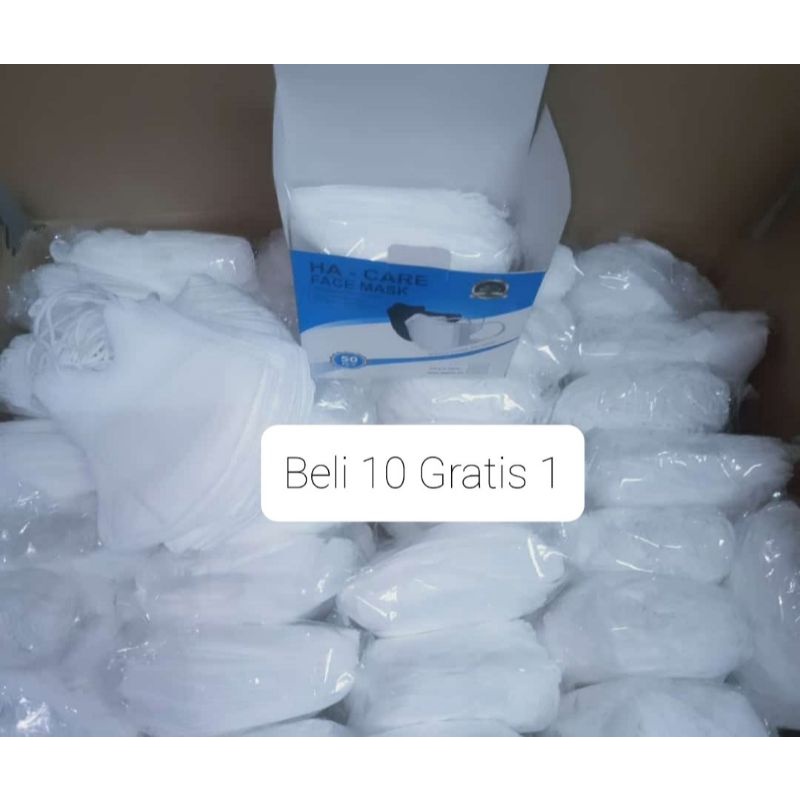 Masker Duckbill Garis isi 50pcs/Box Harga Grosir