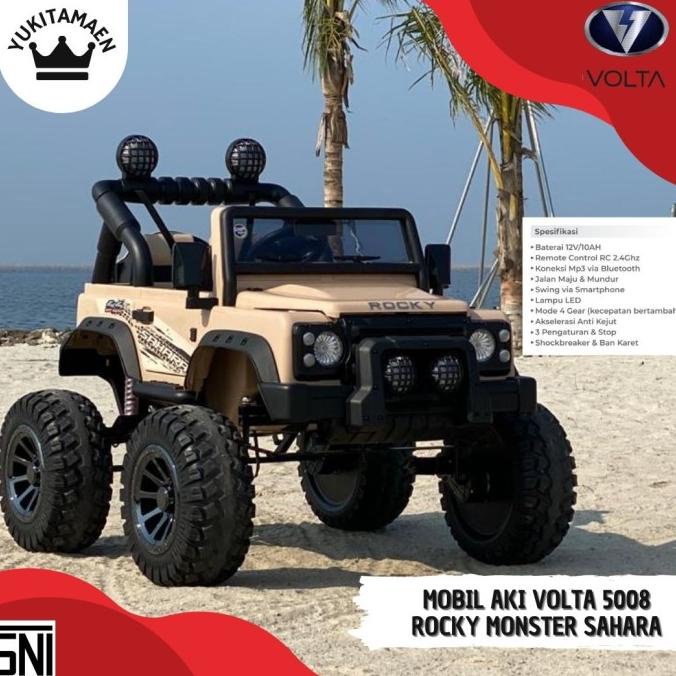 Maenan Mobilan Aki Anak Rocky Volta 5008 Monster Sahara - SHP Toys