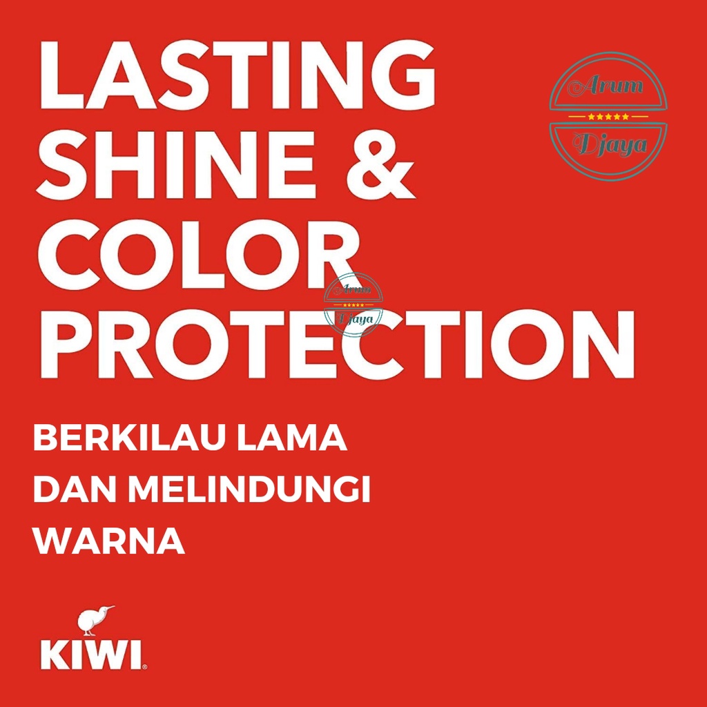 Kiwi Shine &amp; Protect Instant Polish Black 75mL 2x TwinPack Hitam - FREE Sikat Semir Sepatu