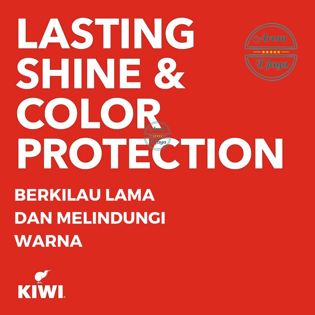 Kiwi Shine &amp; Protect Instant Polish Wax Rich Black 75mL – FREE Sikat Semir Sepatu