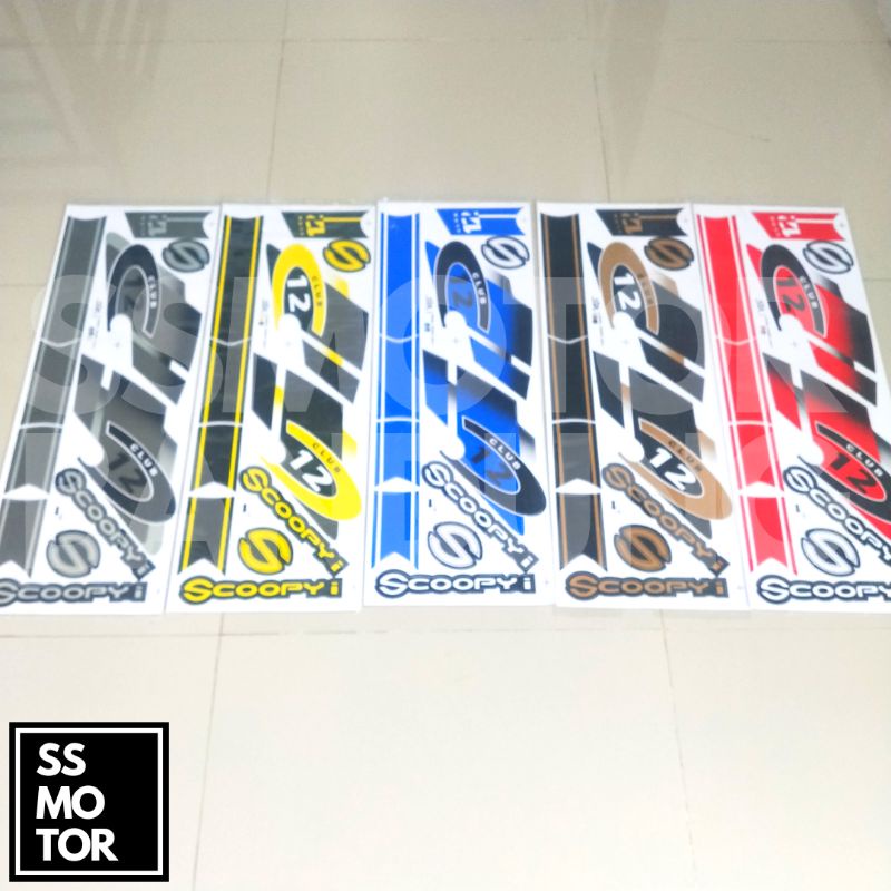 Stiker Stripping Striping Thailand Scoopy LED Ring 12 2018 2020 Scoopy Club 12