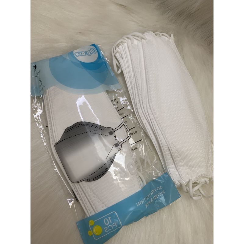 KF94 MASKER FACEMASK MOUSON / CAREION / ONCARE 4PLY ISI 10 PCS WARNA HITAM - PUTIH-PUTIH FACEMASK /KF94