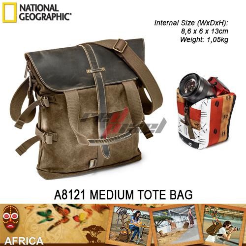 NATIONAL GEOGRAPHIC AFRICA A8121 MEDIUM TOTE BAG ORIGINAL R93