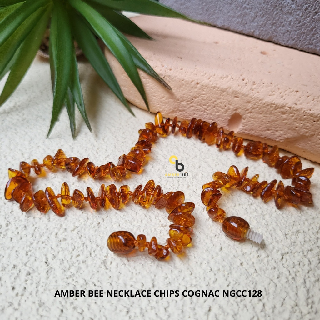 Kalung Amber Bayi dan Anak Premium Nugget Honey Glossy By Amber Bee NGHN128