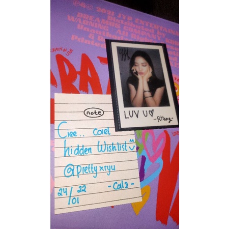 (Booked) Polaroid Ryujin Icy