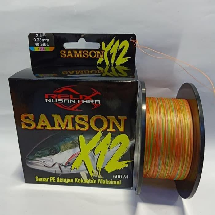 Strings Senar Pe Relix Nusantara Samson X12 - Pe 2.5 - 600M - Senar Pancing