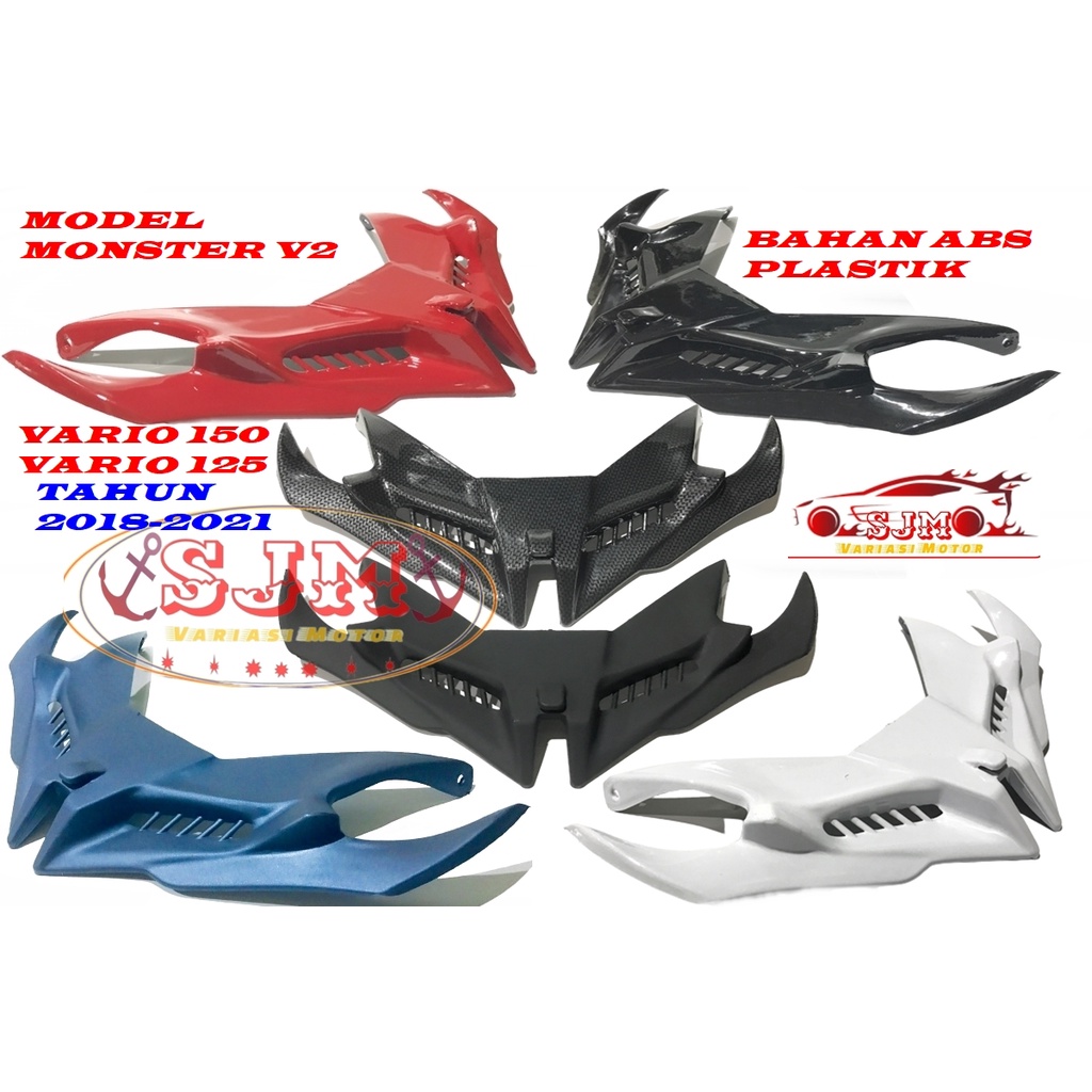 WINGLET VARIO 150-VARIO 125 NEW TAHUN 2018-2021 BAHAN ABS PLASTIK WINGLET ALL NEW HONDA ESP F1 NEW 150 125 TAHUN 2018-2021