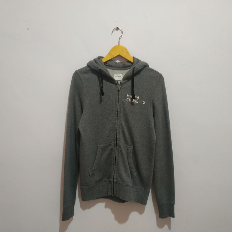 jaket Hoodie zipper Polham second original branded preloved