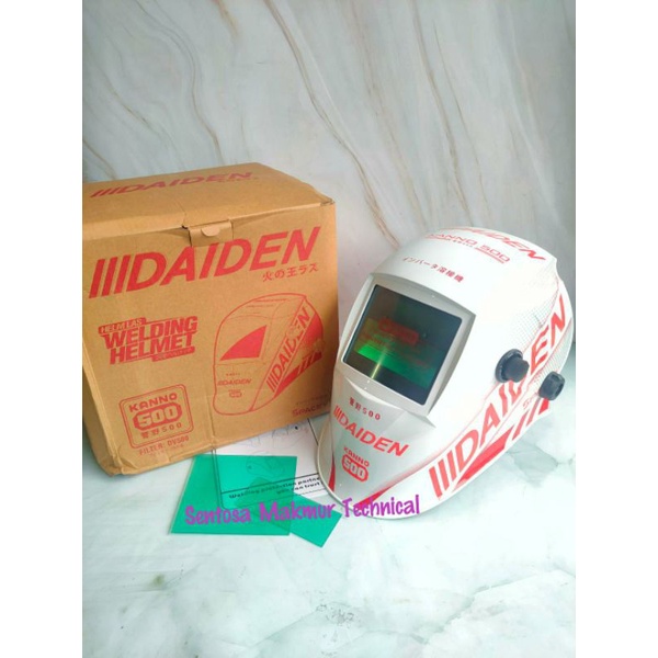 DAIDEN KANNO 500 Kedok Topeng Helm Las Otomatis Welding Auto Dark