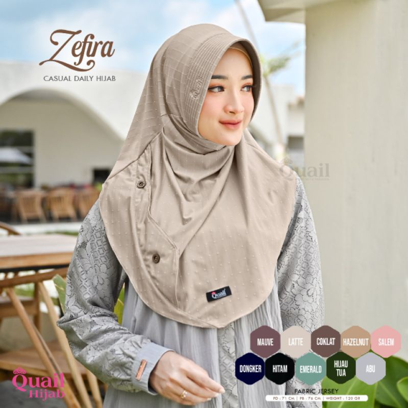 Jilbab Zefira by Quail Hijab