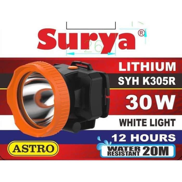 Senter Kepala Surya SYH 305R Surya ASTRO 30 Watt