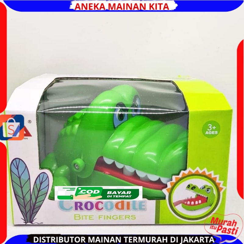 ( BISA COD ) PROMO Mainan Anak Crocodile Dentist / Mainan Buaya Gigit Jari Tricky Toy Crocodile Biting Toy Crocodile