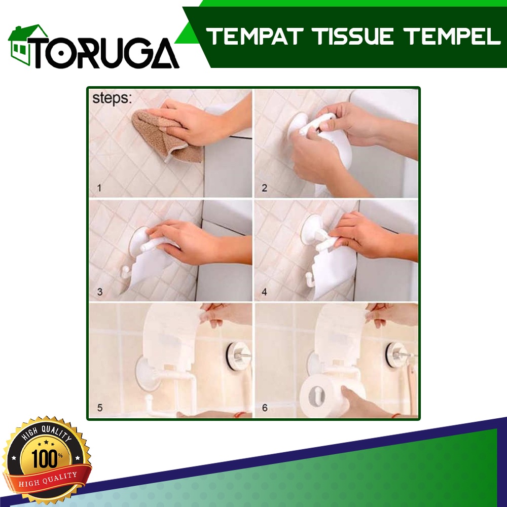 Gantungan Tissue Gulung Roll Tempat Tisu Toilet Holder Hanger Organizer WC Kloset