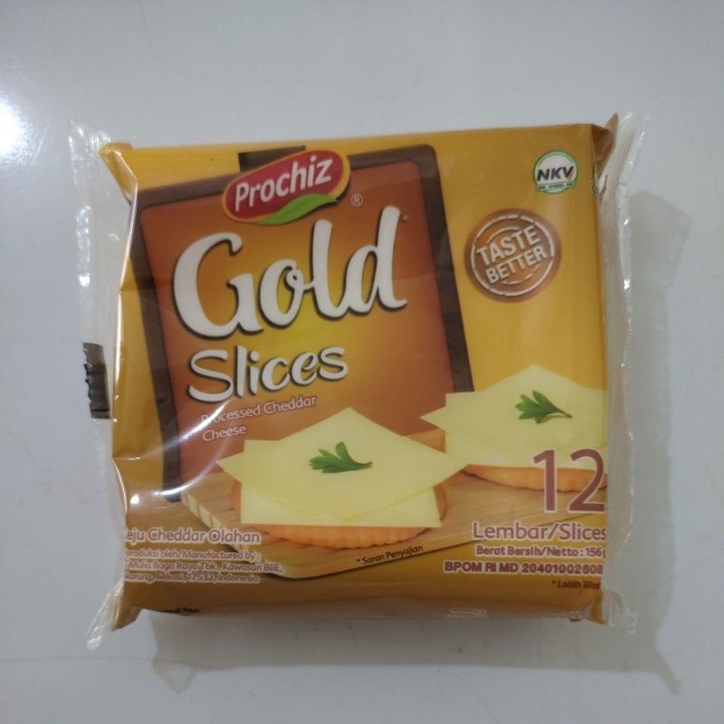 

Prochiz Gold Slices/Keju Lembar isi 12 lembar