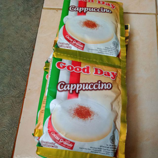 KOPI GOOD DAY CAPPUCCINO 1 RENCENG 10 SACHET 25gr 25 gr Dus Grosir Murah Cappucino Capucino