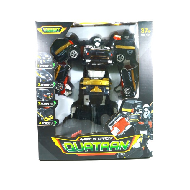Mainan Tobot QUATRAN Limited Edition Super Besar Gabungan  4 Mobil  R W C D Free Packing Bubble