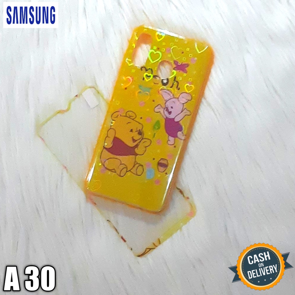 Casing Samsung A30 Softcase Jelly Glossy + Temper Glass