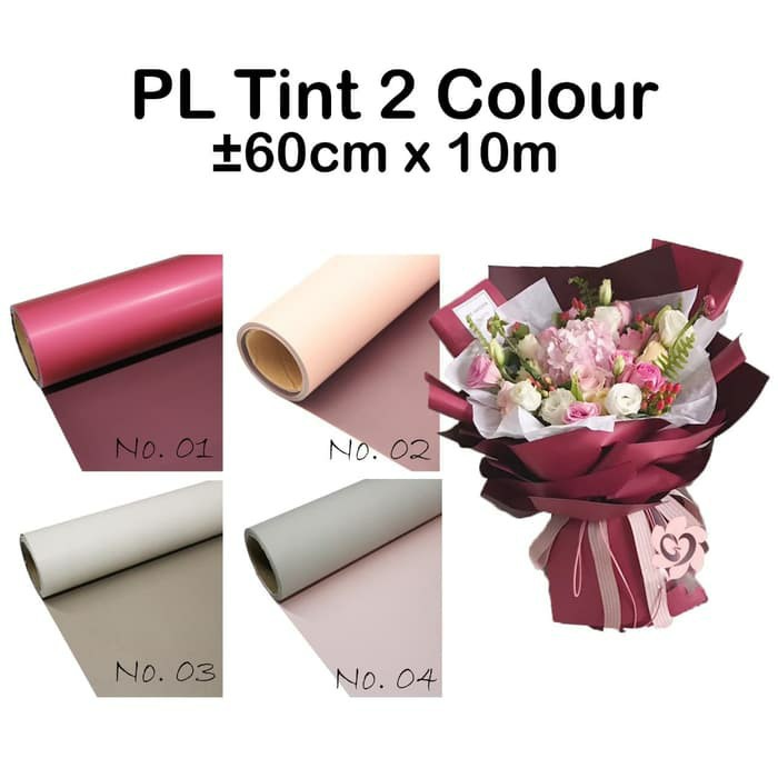 

TOKO ANQA-Flower Wrapping PL Tint 2 tone Reversible Roll