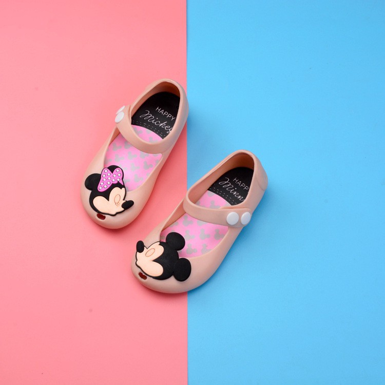 Sepatu Jelly Mickey Mouse Anak Perempuan Lucu Anti Slip