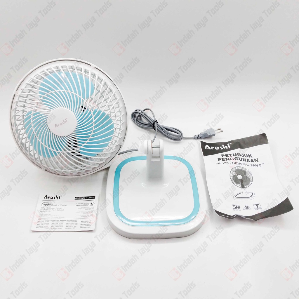 ARASHI AR 138 Kipas Angin Meja Duduk 8 Inch General Fan