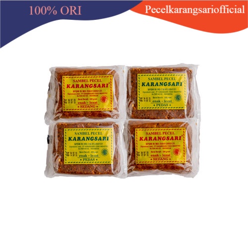 

Karangsari - 4 Sambal Pecel (2 Pedas dan 2 Sedang)