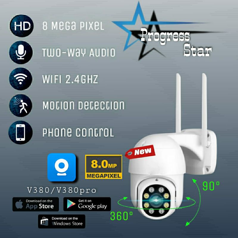 PROMO CCTV TERBARU IP CAM PTZ SPEED DOME V380 TERBARU 8MP FULL HD