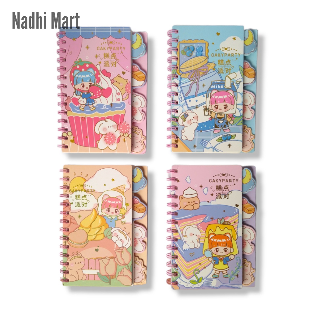 BUKU CATATAN / BUKU SPIRAL A5 / BUKU SPIRAL TEBAL / NOTE BOOK TEBAL /  SPIRAL A5 HLFY MIX
