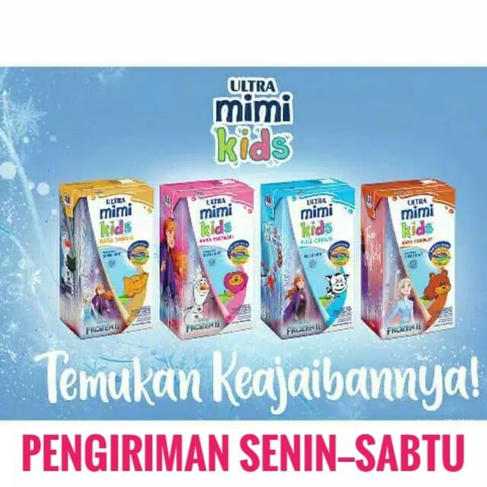 

Susu Ultra Mimi Coklat / Stroberi / Full Cream / Vanilla 125 ml /40 / KARTON