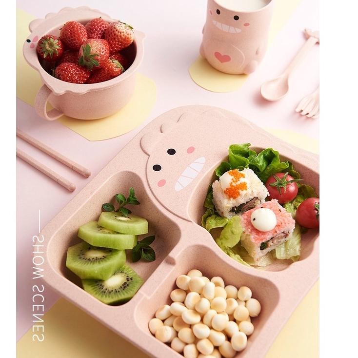 Murah Diskon NEW 3DTableware Set Peralatan Makan Bayi Baby Feeding Set Kado anak perlengkapan bayi 6 in 1 bayi anak