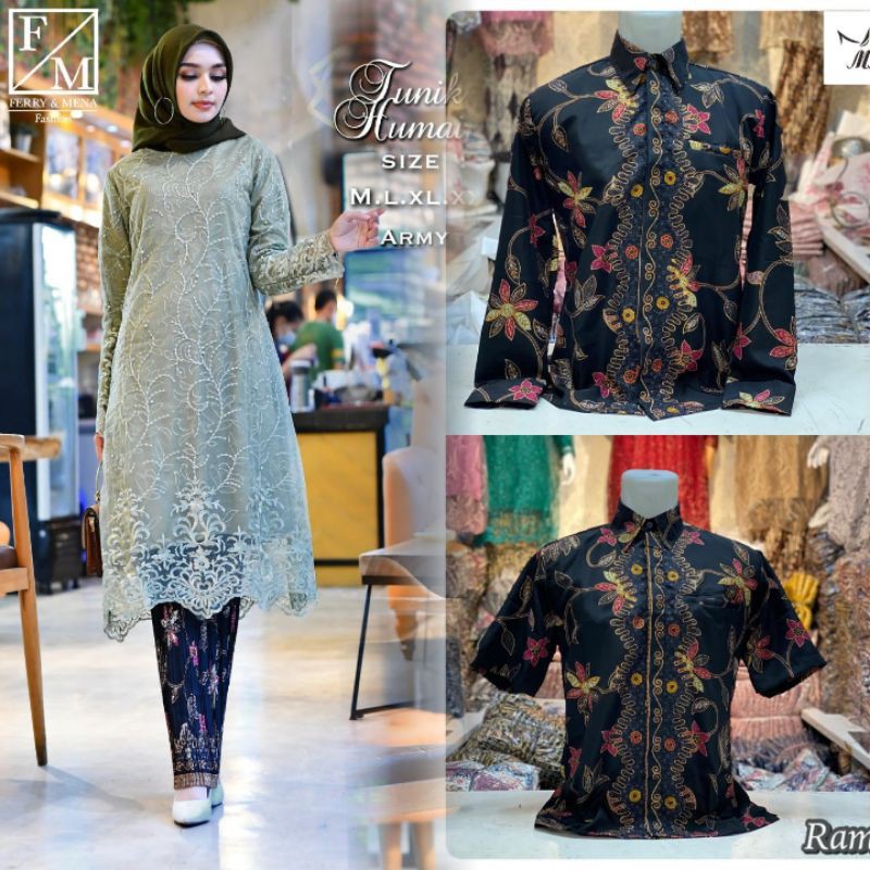couple tunik humaira//grosir kebaya tanah abang