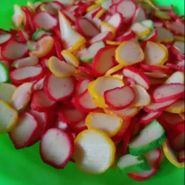 

Kerupuk Bawang Warna Warni Mini Mentah isi 1/4 Kg Murah Meriah