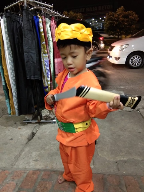 TERMURAH!!! Setelan Baju Pangsi Anak Sabuk Peci Selendang Golok