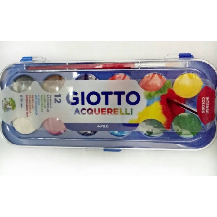 

air-cat- cat air/watercolour block 12 warna giotto new product hemat bagus -cat-air.