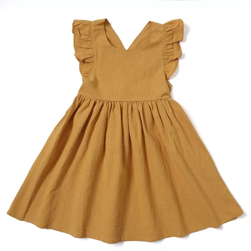 BEFAST - ZTL OOTD Dress Anak / DRESS ANAK POPULAR / Pakaian Anak-Anak Perempuan / Dress Pesta Anak-Anak / Dress Midi Keluaran Terbaru / Fashion Anak Perempuan Kekinian / Trendy / Dress Polos Casual / Terlaris