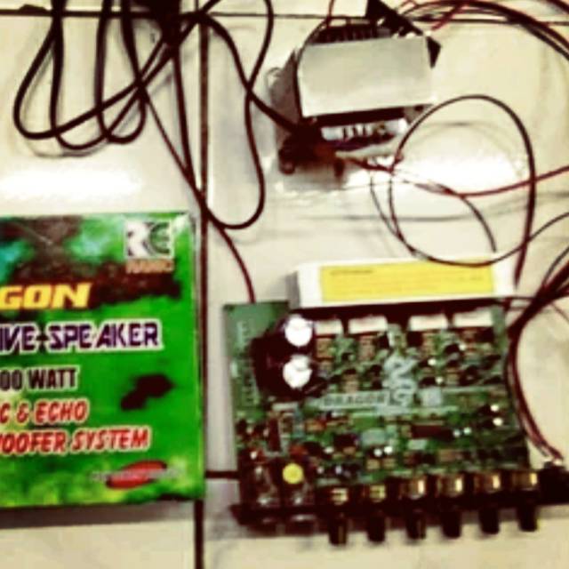 Mesin spaker aktif Dragon plus trafo & mp3 bluetooth pasti ngebass