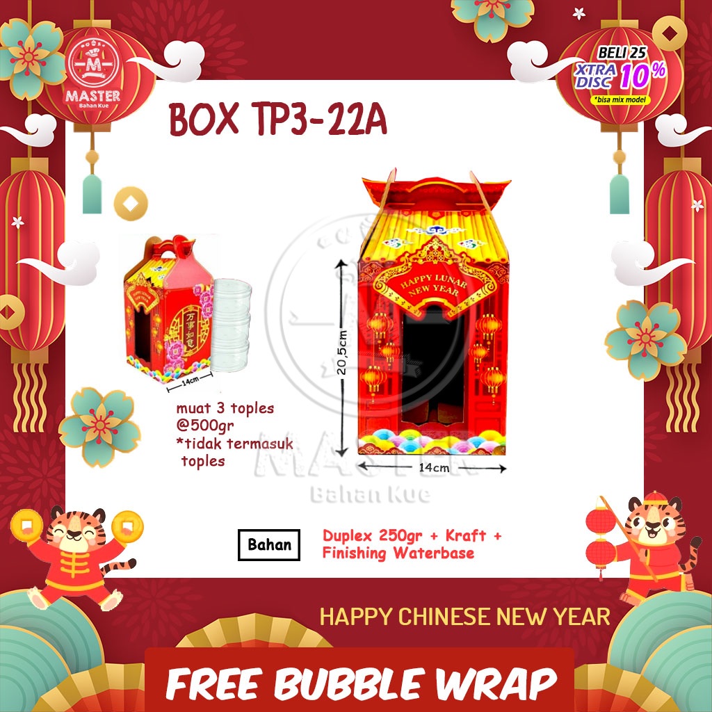 

Box Imlek TP3-22A untuk isi 3 Toples @500gr [per 1 pcs]