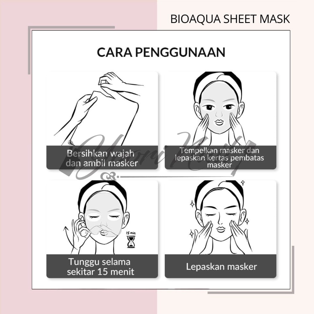 Bioaqua sheet mask 10x the effect masker wajah ada BPOM