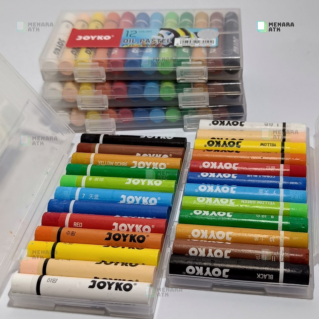 

Joyko OP-12CR Crayon Mini Non-Toxic Oil Pastel 12 Warna