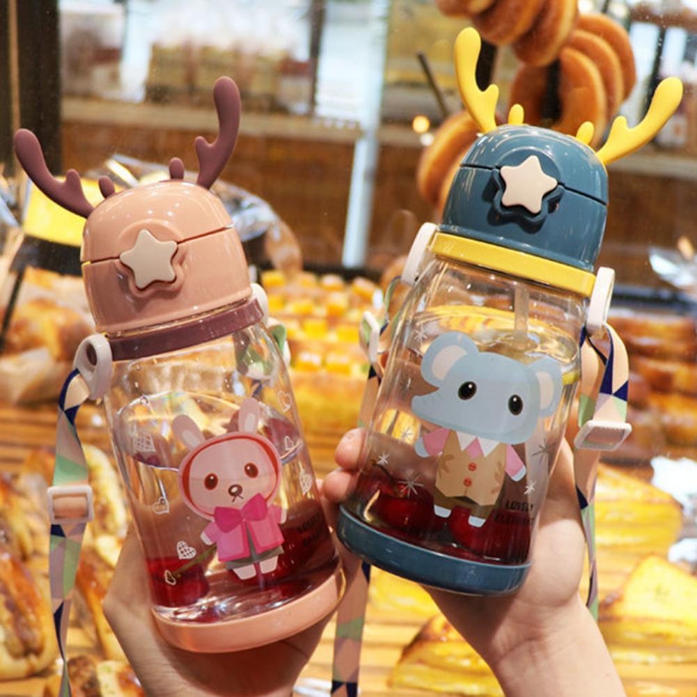 Botol Tanduk Rusa NEW Cute Imut Botol BPA Anti Tumpah Anti Pecah Portable